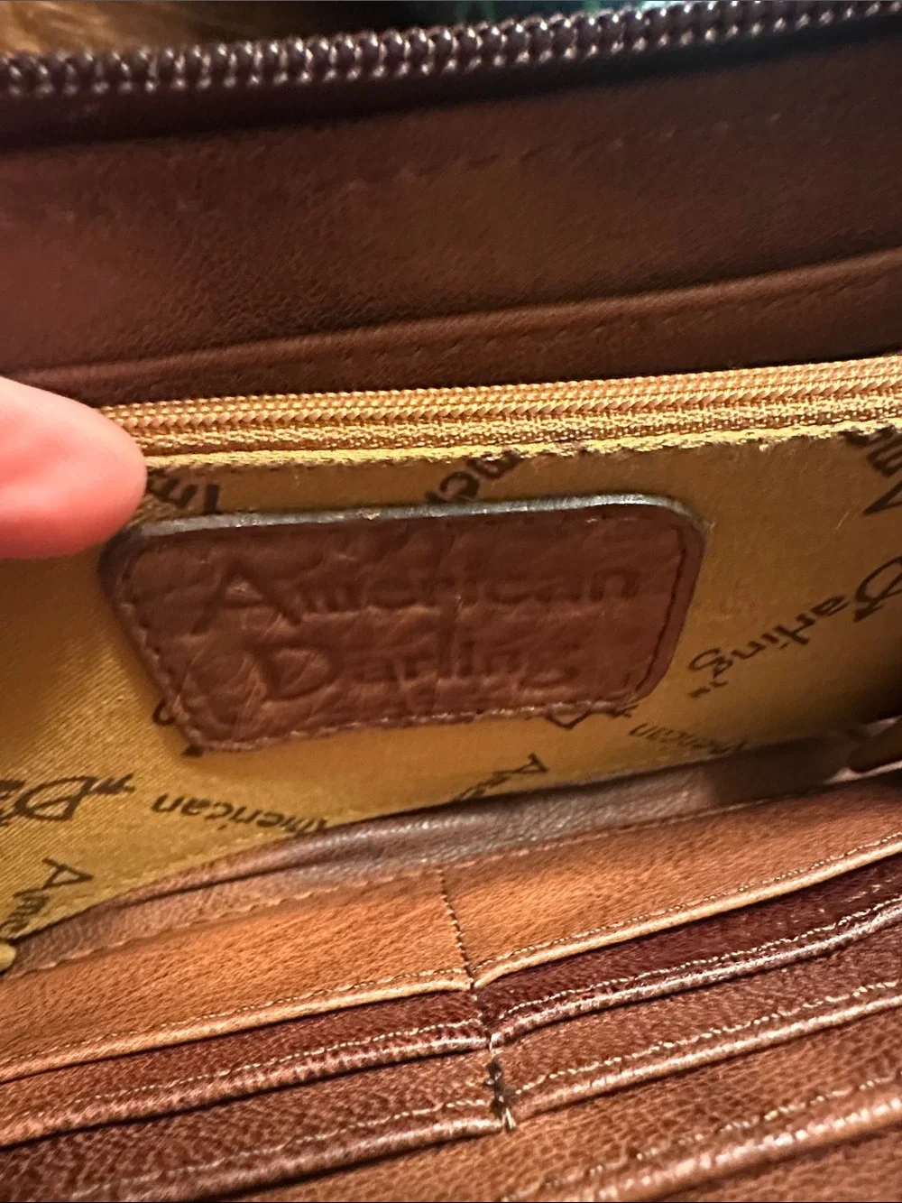 American Darling embossed leather